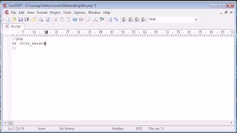 Beginner PHP Tutorial - 84 - File Handling: Checking if a File Exists