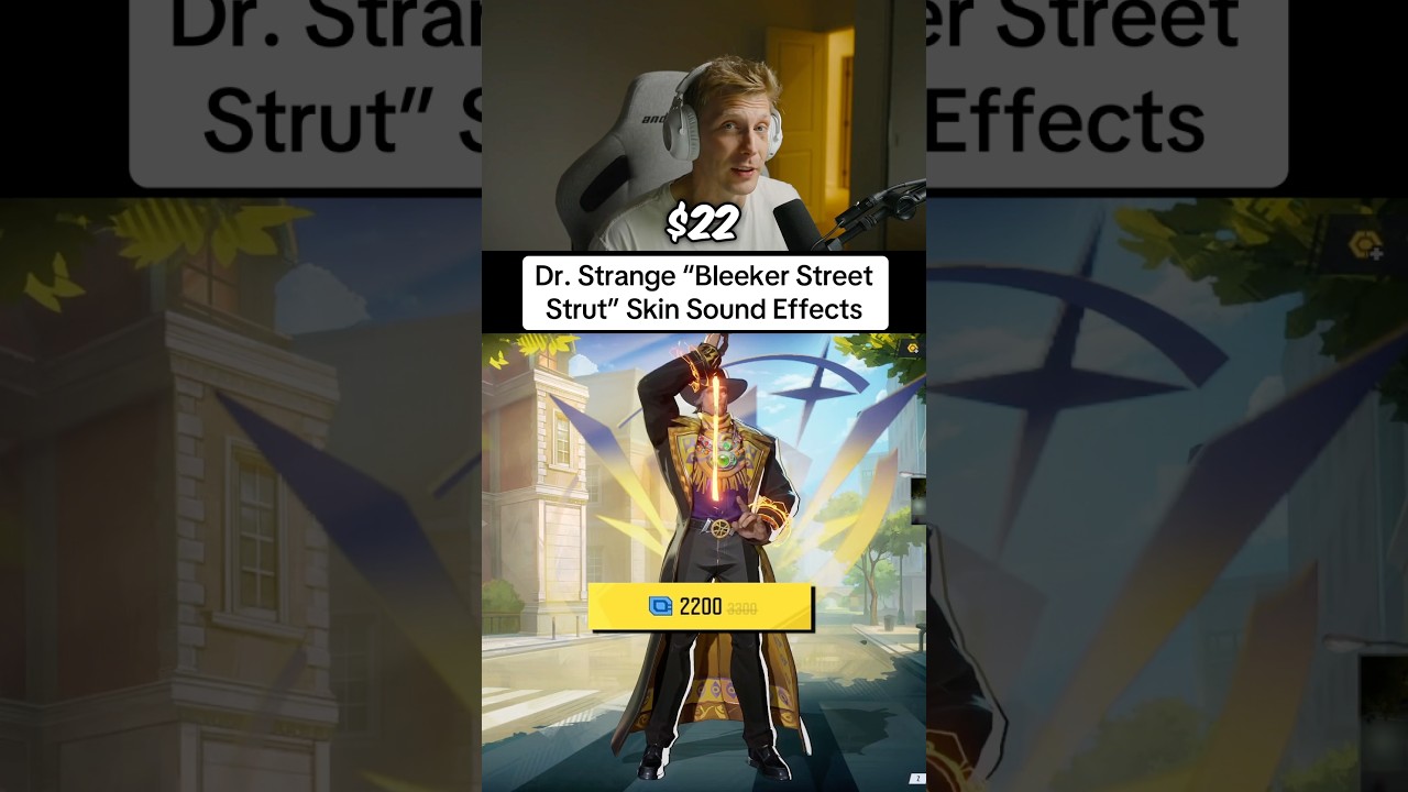 Звуковые эффекты скина Доктора Стрэнджа «Bleeker Street Strut» за 22 доллара 