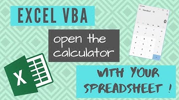 Excel VBA | Open the calculator with your spreadsheet !