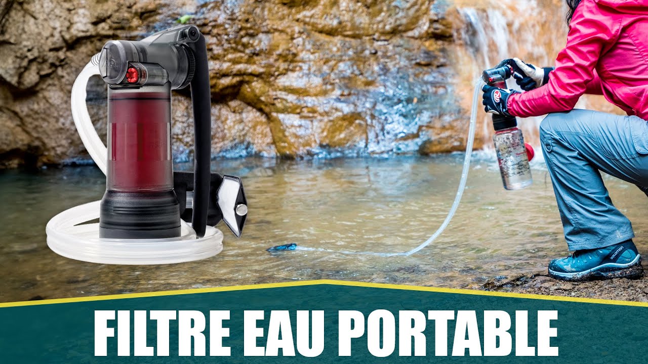 Pompe à Main Purificateur D'eau Portable - Filtre 4 étapes - Kit De Survie (neuf)