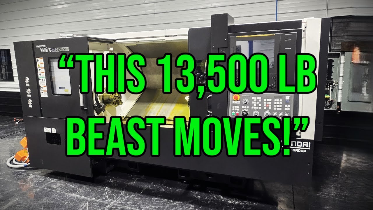“CNC Lathe Installation | Moving a 13,500 lb. Machine” - YouTube
