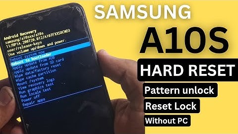Samsung Galaxy A10S Hard Reset |  (SM-A107F) Factory Reset