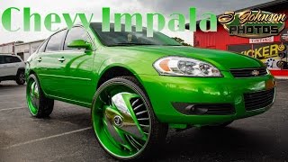 Slime greeen Chevy Impala on Dub Wheels in HD (must see)