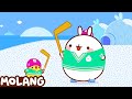 Funny Cartoons 🤪 Molang and Piu Piu Hockey Game 🏒 Videos For Kids