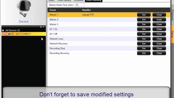 Standalone NVR GNR-2000 Demo 6-7: Motion Detection