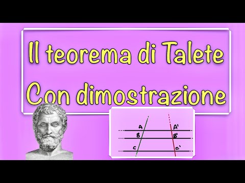 Il teorema di Talete e la sua dimostrazione - in 10 minuti!