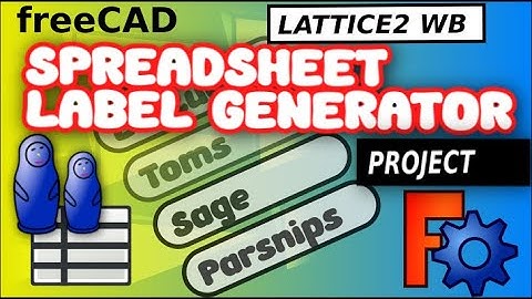Praktisch project FreeCAD Lattice2 Para-serie | Parametrische tekstlabels voor lasersnijden met L...