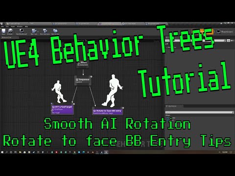 Unreal Engine Behavior Tree Tutorial - Smooth AI Character Rotation with Rotate to Face BB Entry