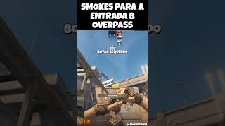 SMOKES PARA EXEC B OVERPASS SEM JUMP THROW DO MESMO LUGAR! #cs2 #csgo