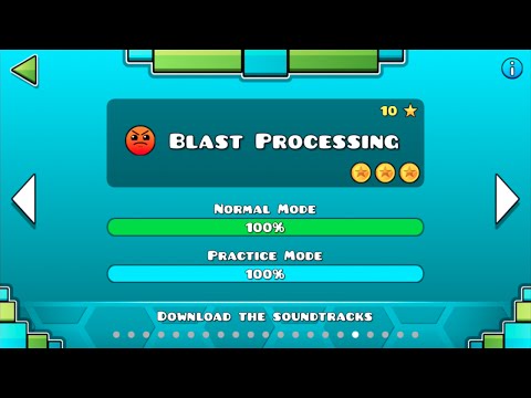 Geometry Dash | Blast Processing | 3 coins (HD)