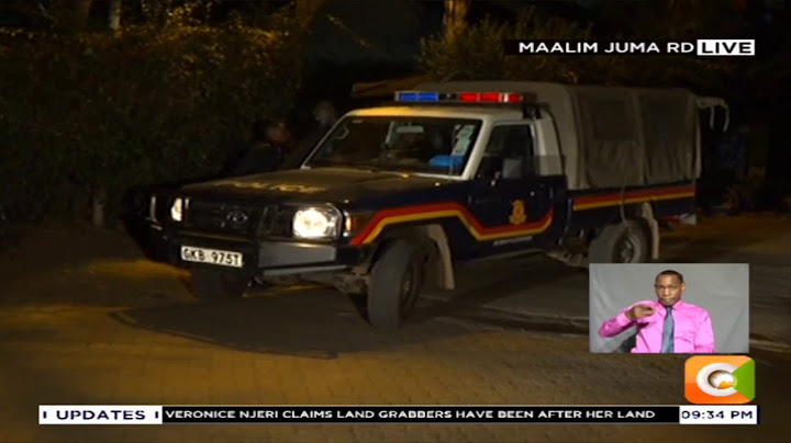 Police waiting to arrest MP Ndindi Nyoro outside Royal Media Services HQs