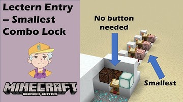 Lectern Smallest Combo Lock - Minecraft Bedrock