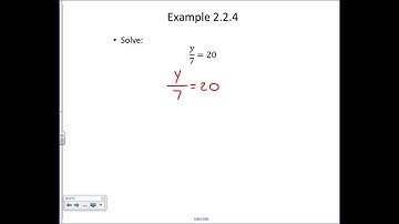 MAT 0123 Section 2.2 - Multiplicative Property of Equality
