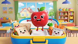Apple Song for Kids 🍎 | Apple on School Desk | Nursery Rhymes &amp; Baby Songs