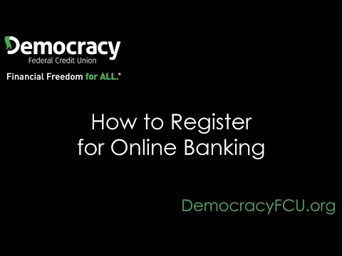 Democracy FCU Register for Online Banking Tutorial