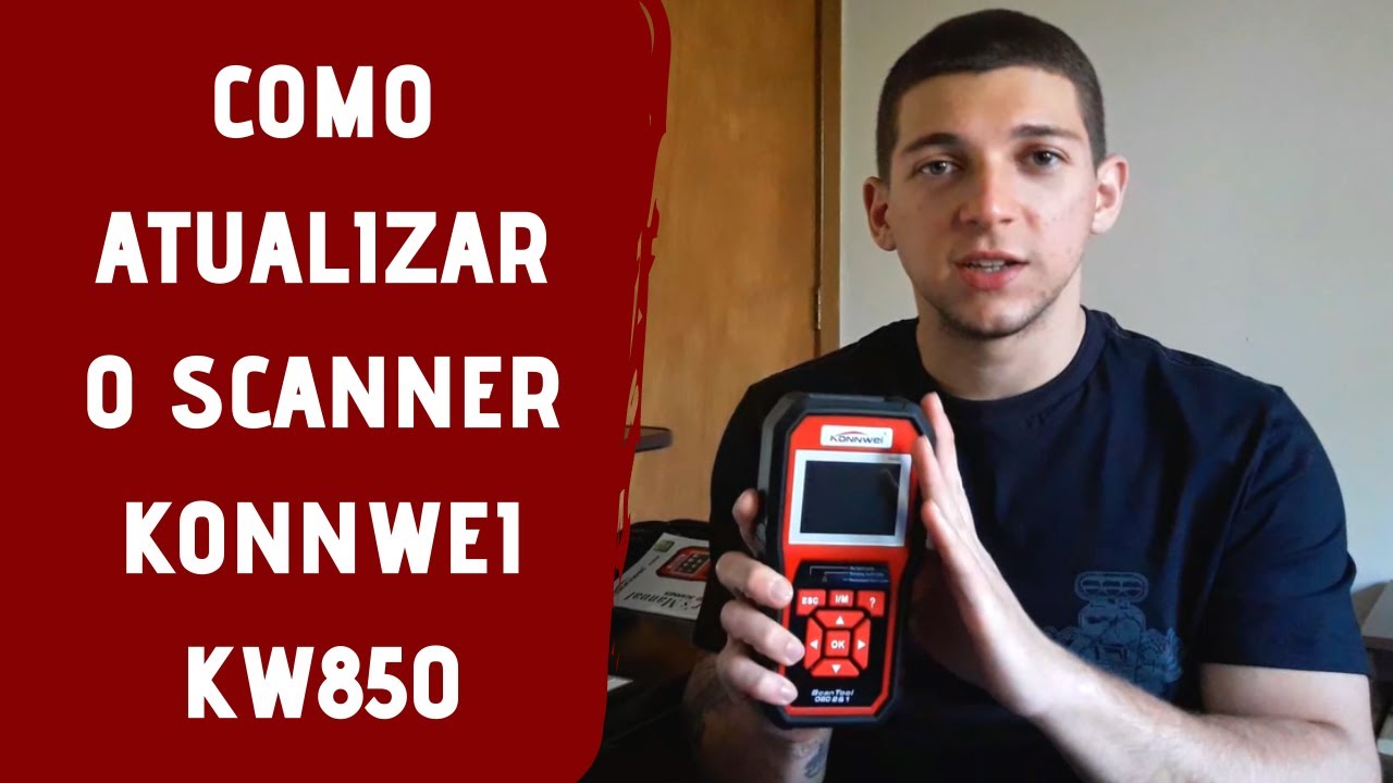Atualizando o scanner Konnwei KW850 - YouTube