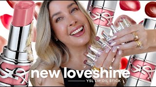 YSL LOVESHINE LIP OIL STICK : NEW YSL LIPSTICKS SWATCHES | The YSL Volupte Shine Reformulation