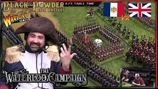 Hobby: We FIGHT the Waterloo Campaign! - Black Powder Epic Battles | Historical Battle Report!