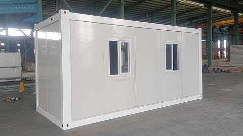 Assemble video for 20ft flat pack container house