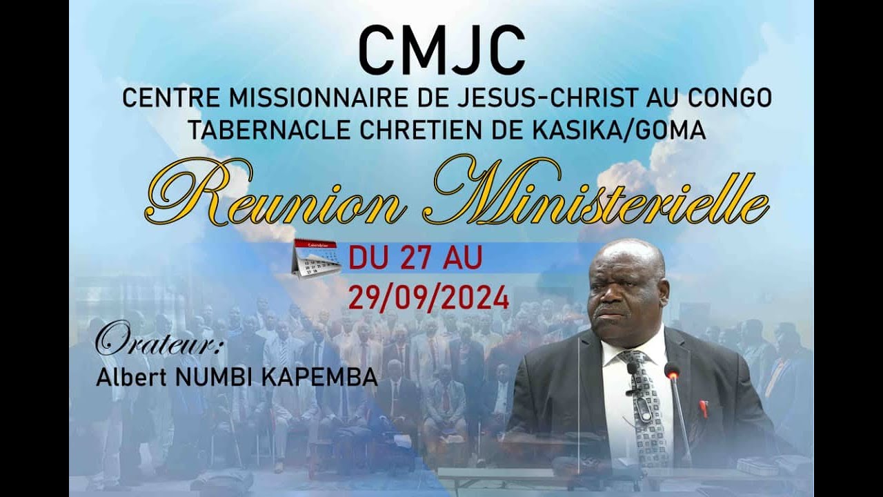 FR ALBERT NUMBI, REUNION MINISTERIELLE A GOMA, THÈME: ÉVÈNEMENTS MODERNES, SAMEDI 28-09-2024 SUITE