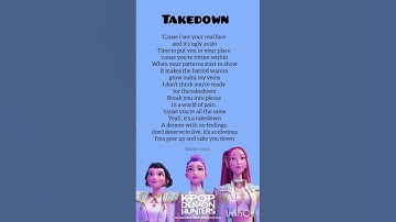 Thumbnail of Huntrix - Takedown (Lyrics) Kpop Demon Hunters #hunter #Takedown​ #viral