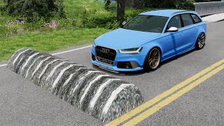 Cars vs Massive Speed Bumps #4 - BeamNG.Drive