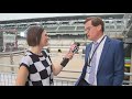 IndyCar and IMS President Doug Boles reacts to NASCAR driver Kyle Busch's sudden death
