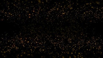 Free motion background - Shimmering golden particles - Royalty free animated background