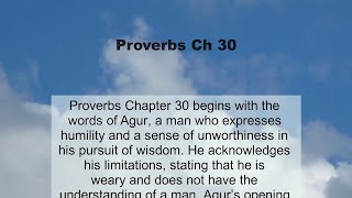 Celebrity Proverbs Chapter 30 summary and read together Wealth