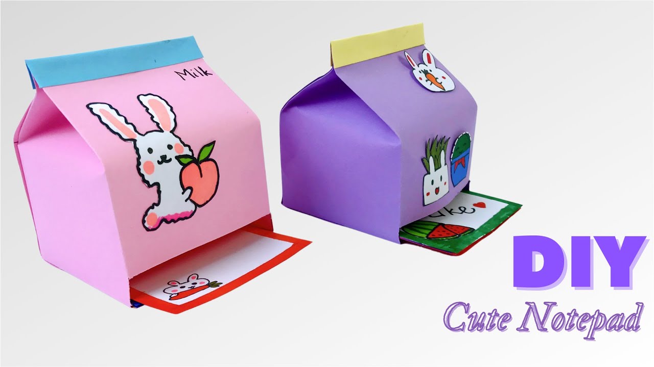 How to make cute note notepad / Diy Sticky note / paper craft - YouTube