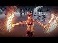 Learn this fire dance for free  firelily fan dance challenge 21