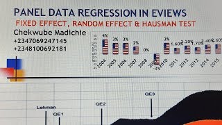 Panel Data Regression in Eviews Part 2