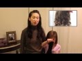靴下を使って巻き髪 ２　no-heat sock curls 2
