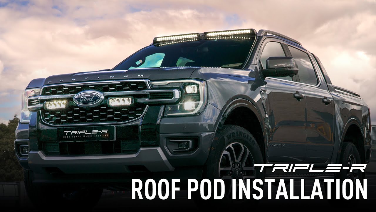 TRIPLE-R LIGHTS | Ford Ranger / Raptor (2023+) Roof Pod Installation ...