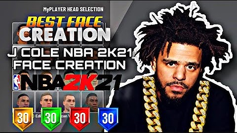 BEST J COLE FACE CREATION TUTORIAL UPDATED NBA 2K21 MOST REALISTIC