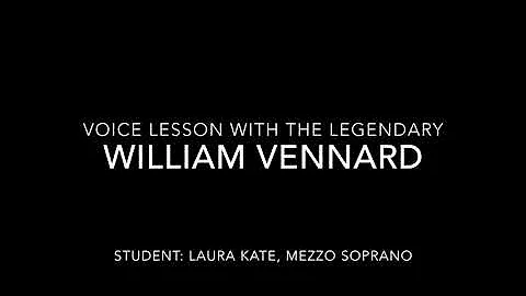 Voice lesson with William Vennard & mezzo Laura Kate