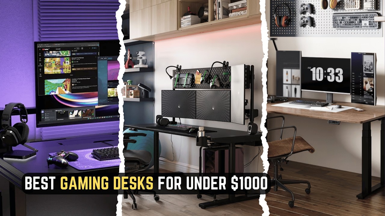 7 Best Gaming Desks Under $1000 In 2026! Ultimate PC Setup - YouTube