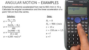 ES N4 M2 eg4 (Angular velocity and linear velocity)