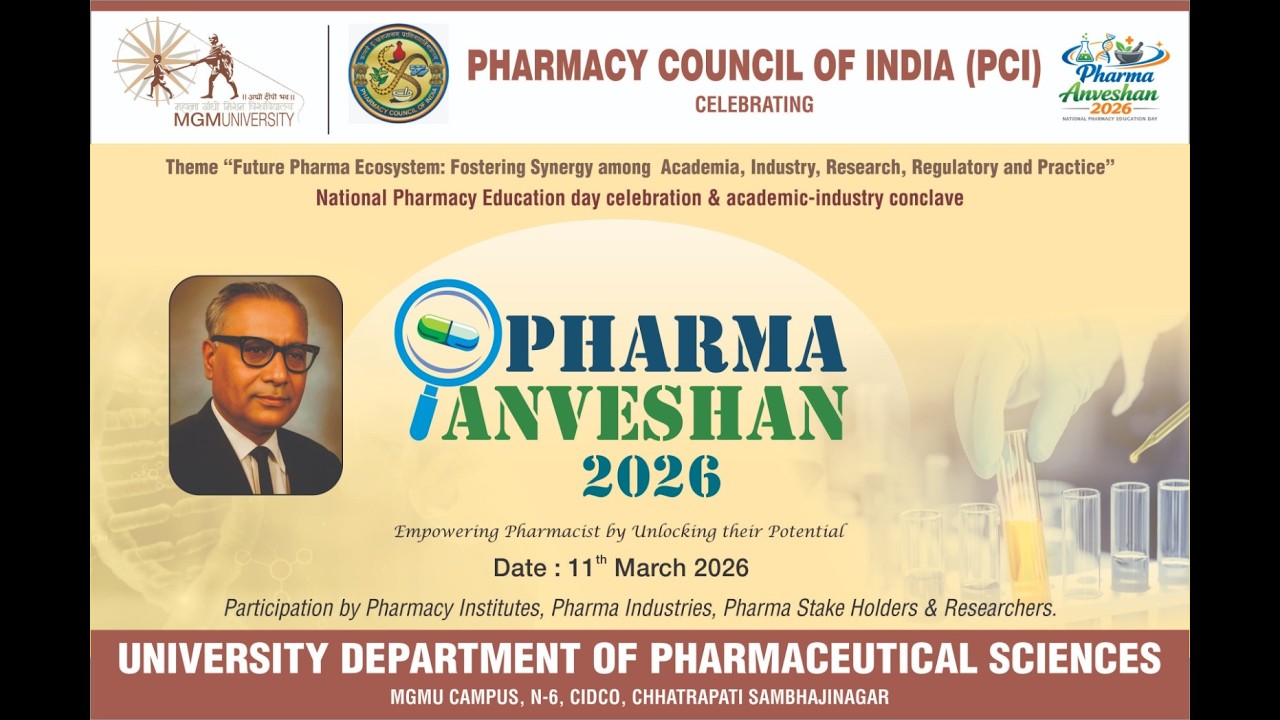 Pharma Anveshan 2026 | Pharmacy Council of India | MGM University ...