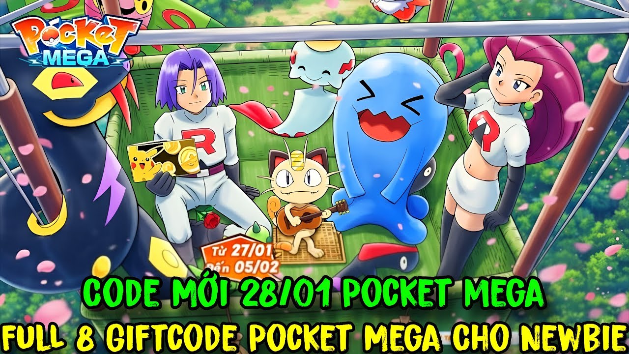 Pocket Mega - Code Mới & Full 8 Giftcode Pocket Mega Cho Newbie & PVP Sau Gộp Sever Quá Khắc Nghiệt