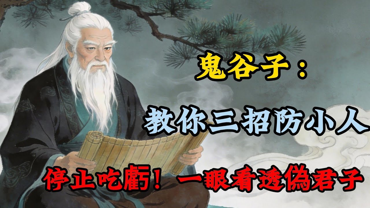 鬼谷子教你三招防小人： 停止吃虧！一眼看透偽君子，#鬼谷子#心理学