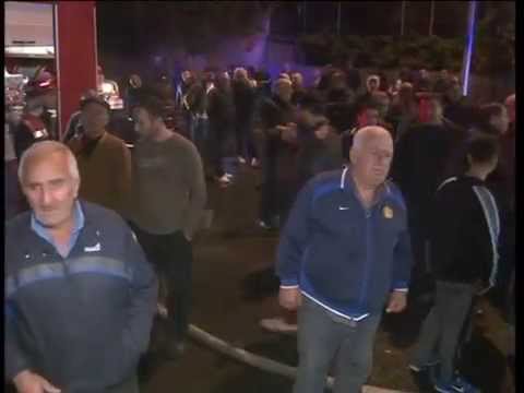 გორის წისქვილკომბინატის სარეალიზაციო ბაზას ხანძარი გაუჩნდა.