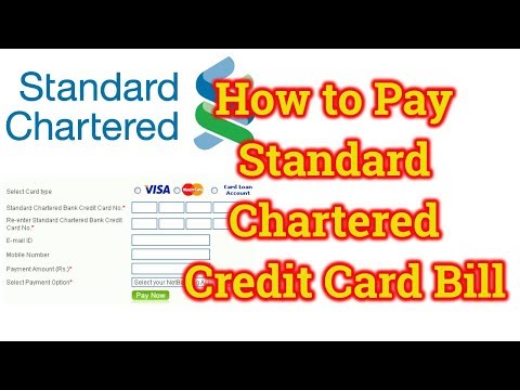 How to pay Standard Chartered credit card bill online through other bank || Standard Chartered Bank