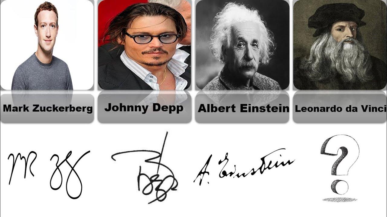 20 Messy Signatures of Famous people YouTube