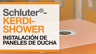 Cómo instalar los paneles de ducha Schluter®-KERDI-SHOWER