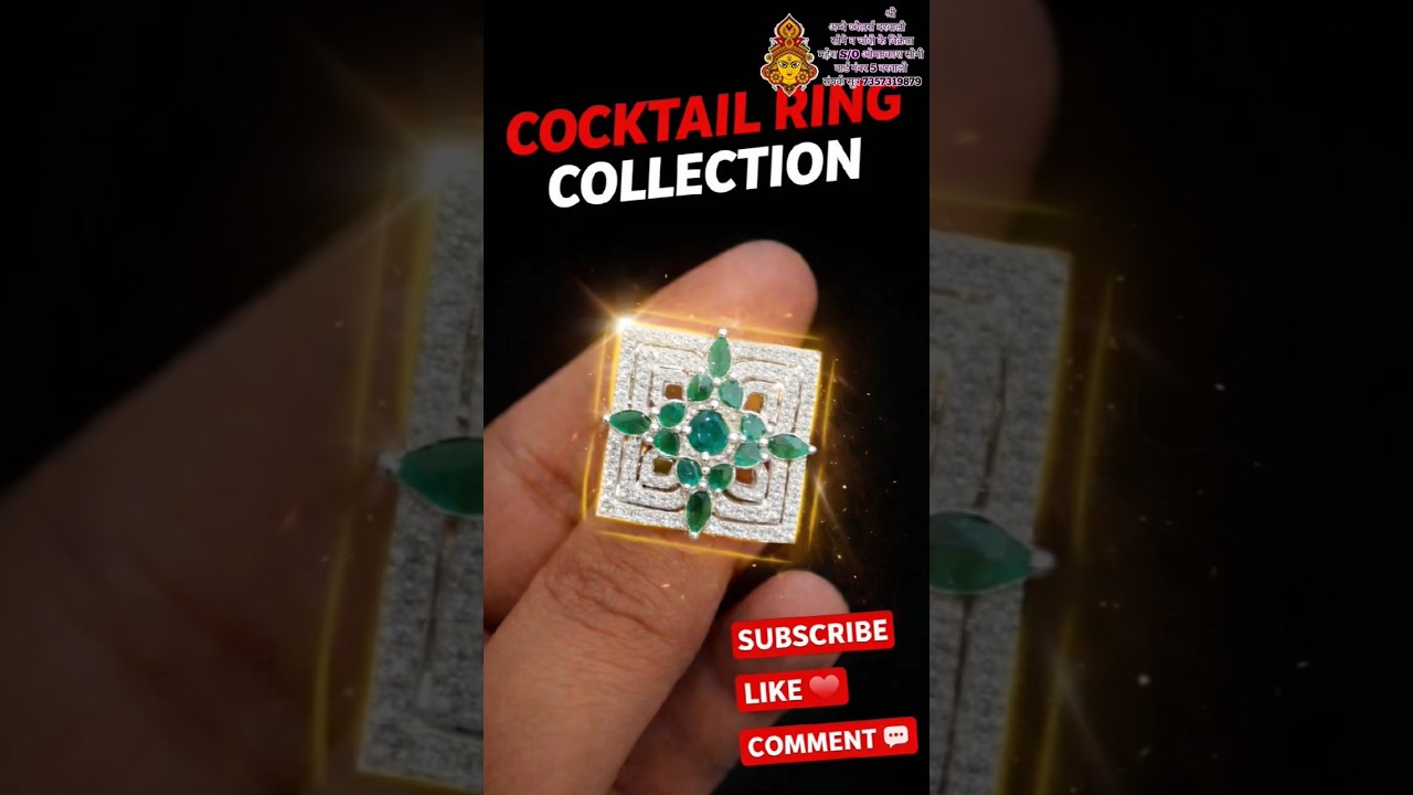 silver cocktail ring design| Trending Cocktail Rings  | Party Wear Cocktail Ring Collection 💍#silver