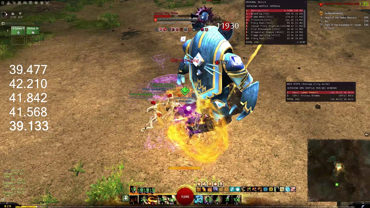 Gw2: [qT] Sw/F Condi Weaver | DPS Benchmark 39.1k - YouTube
