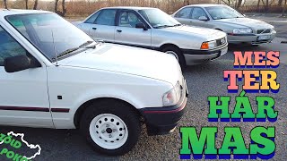 A "Nyugdíjasklub" - Ford Escort Mk. IV, Audi 80 B3, Volvo S80 2.0t