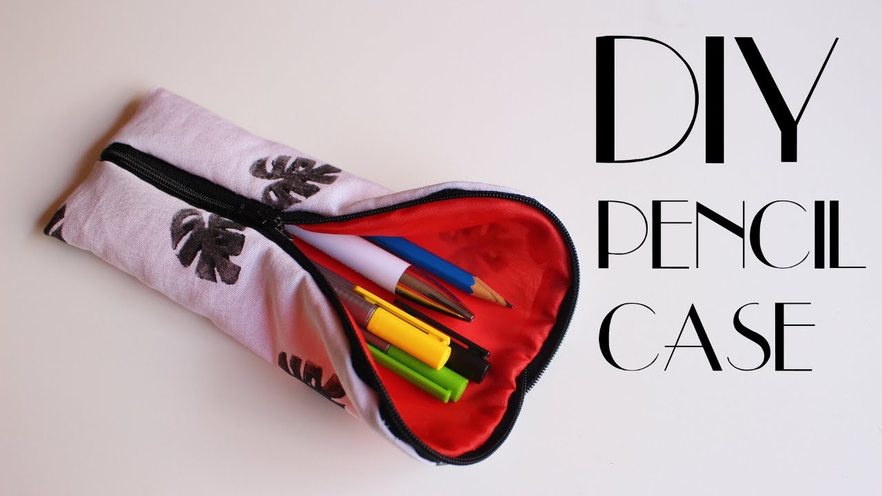 Back to school DIY Pencil Case with lining - Sewing Tutorial