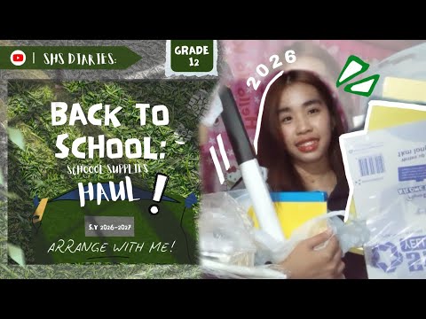 Back To School 2026✒️: School Supplies Haul and Arranging My School Bag!📚⚡